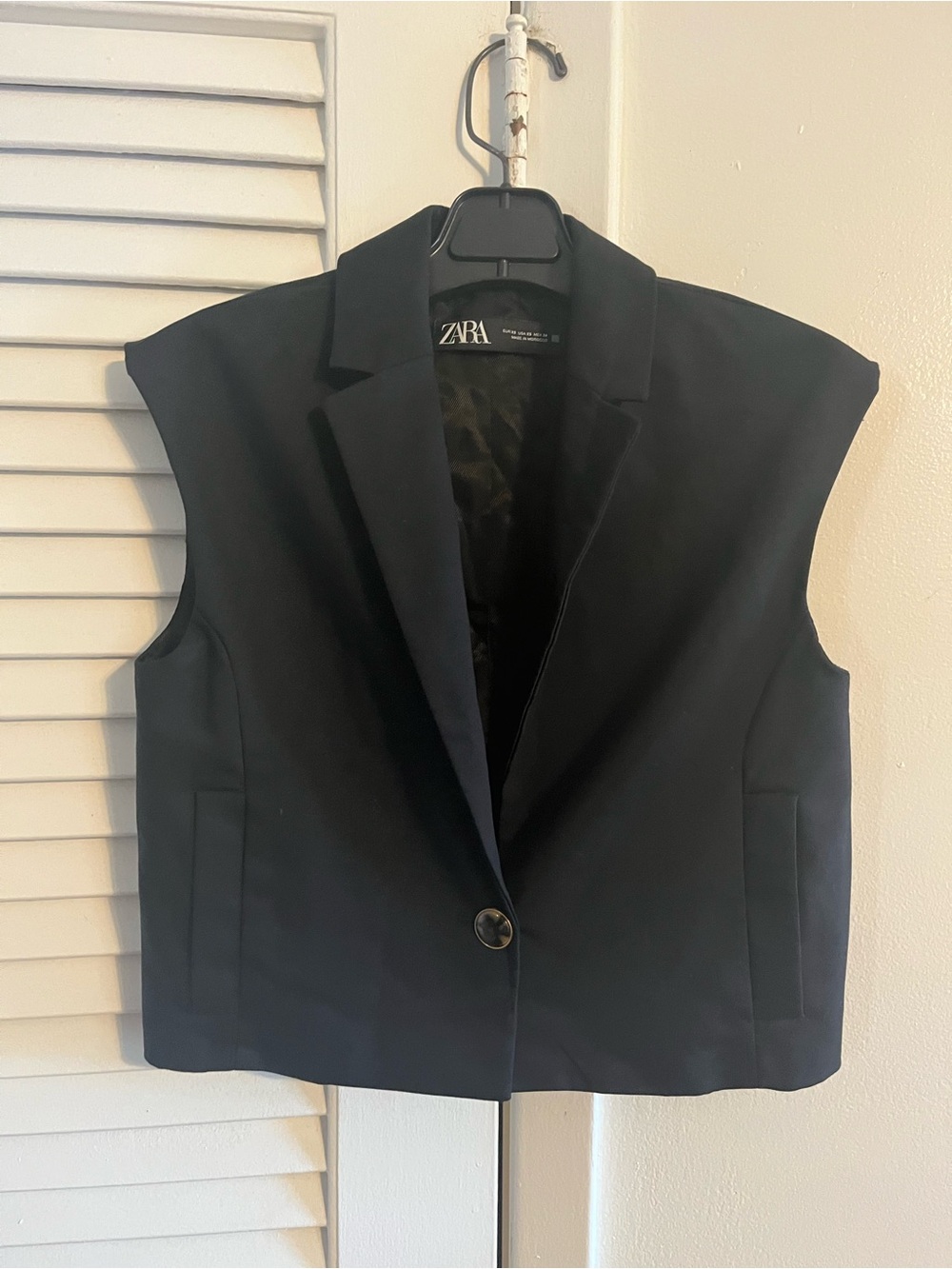 ZARA Black Lined Blazer Jacket